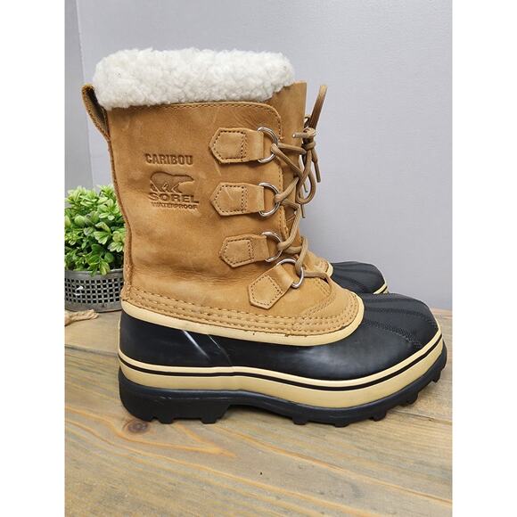 Sorel Womens Caribou WP Waterproof Boots Sz 8 Winter Snow Boot NL1005-280 - Picture 1 of 11